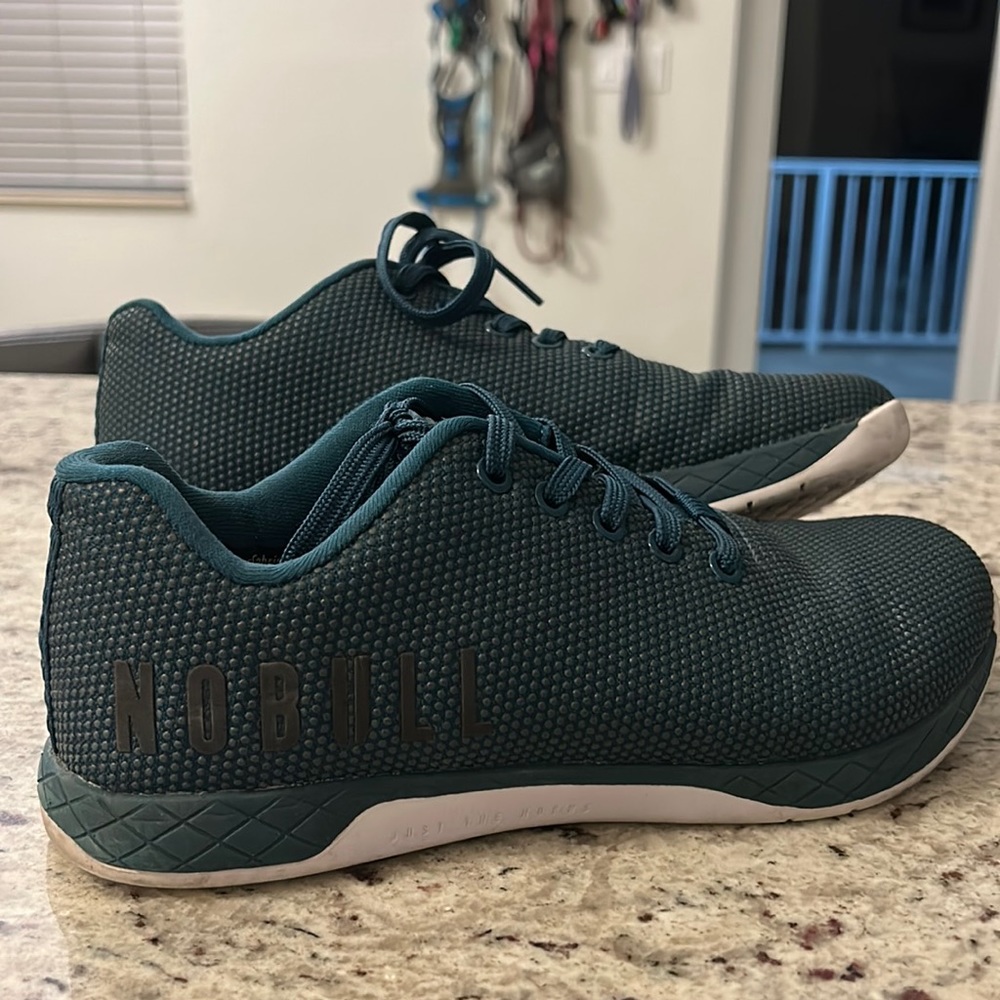 NOBULL size 9 trainers, emerald green, worn twice